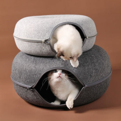Katt Donut Säng