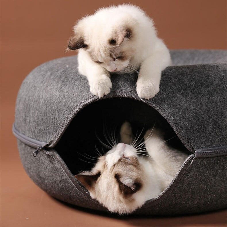 Katt Donut Säng