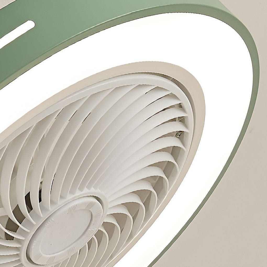 Takfläktlampa med fjärrkontroll dimbar LED