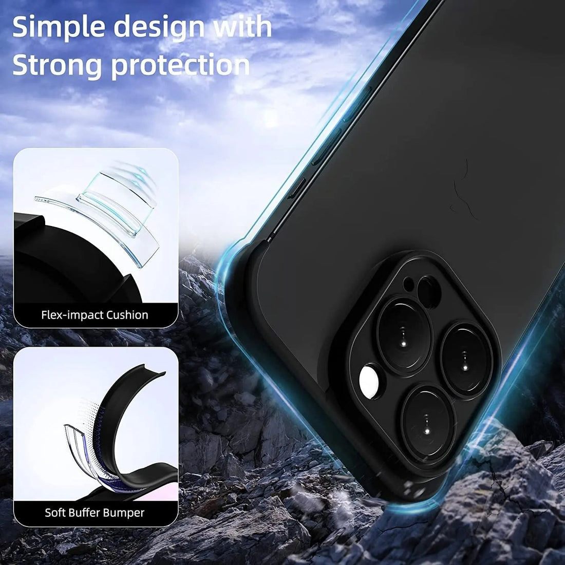 iPhone-fodral Ultra Tun Chockbeständig Täcka