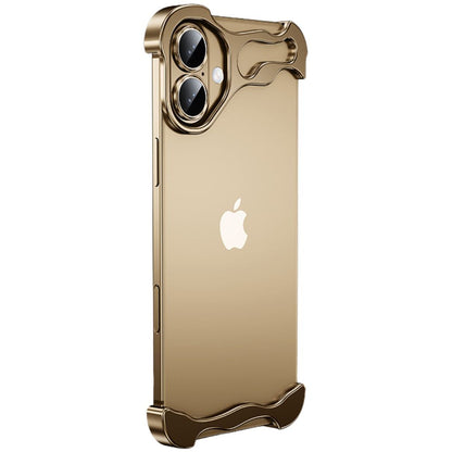 iPhone Fodral Klar Minimalistisk Metallkant Design