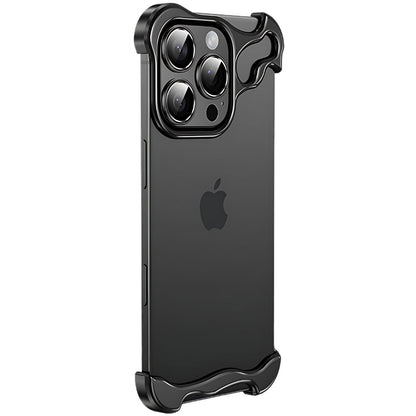 iPhone Fodral Klar Minimalistisk Metallkant Design