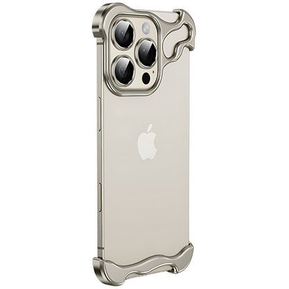 iPhone Fodral Klar Minimalistisk Metallkant Design