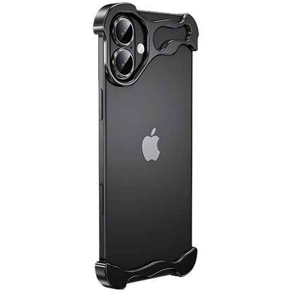 iPhone Fodral Klar Minimalistisk Metallkant Design