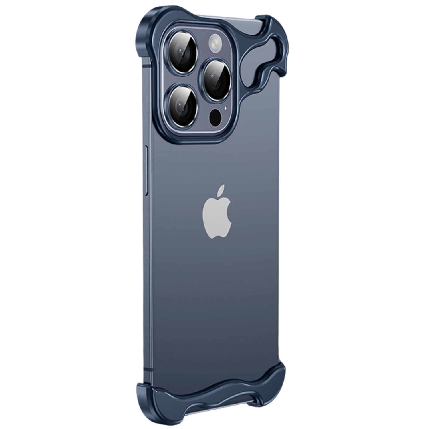 iPhone Fodral Klar Minimalistisk Metallkant Design