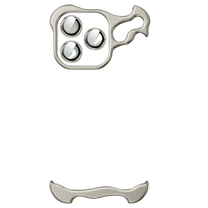 iPhone Fodral Klar Minimalistisk Metallkant Design