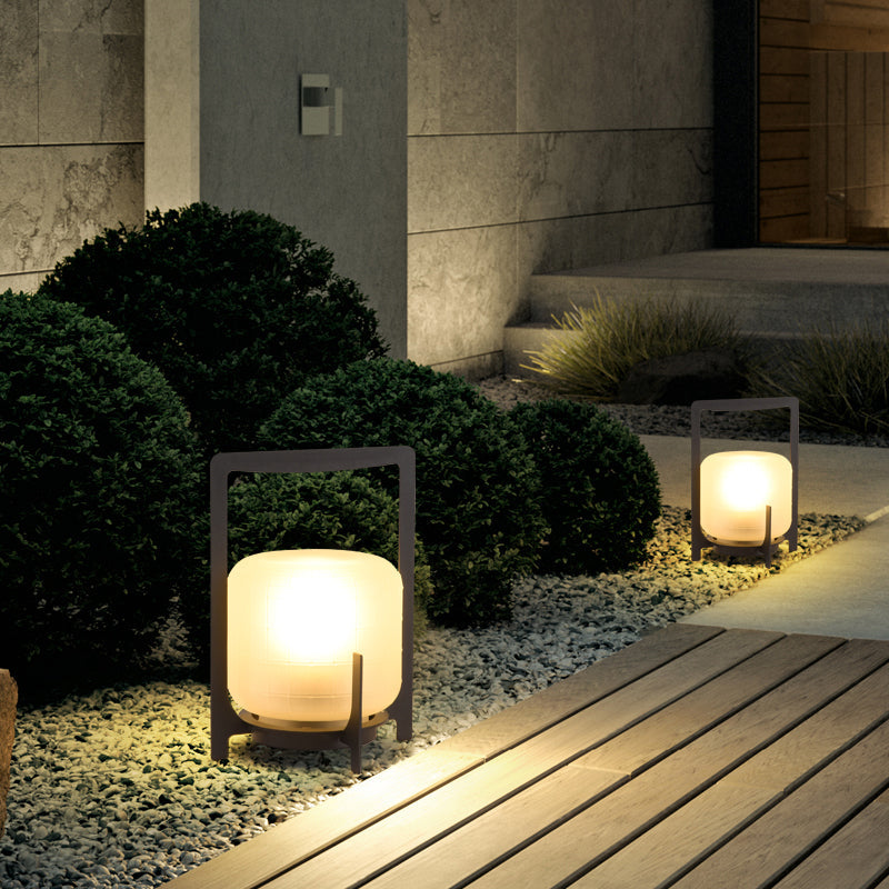 Kompakt solpatio lampa