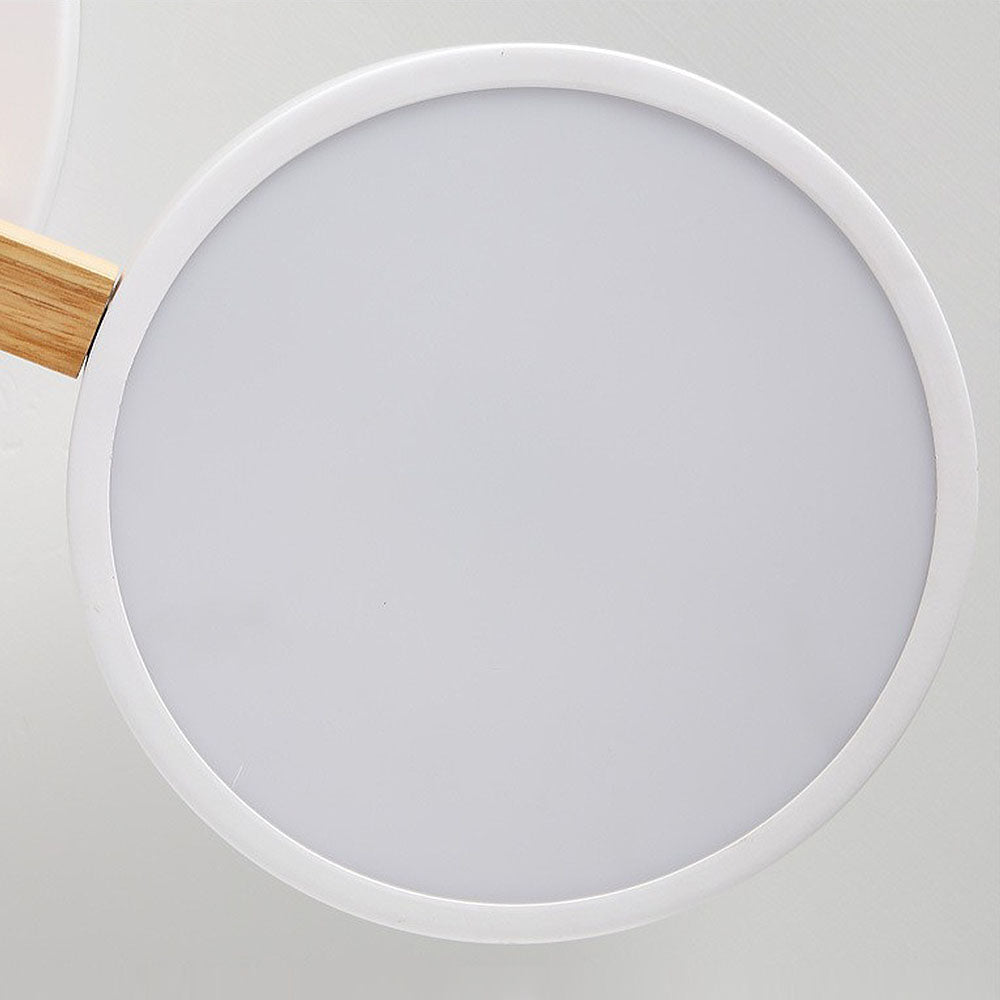 LED Taklampa med Modern Design i Trä