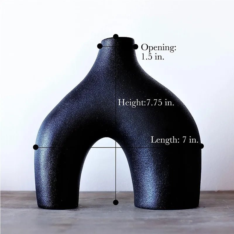 Oregelbunden Minimalistisk Keramik Vas Set för Modern Inredning