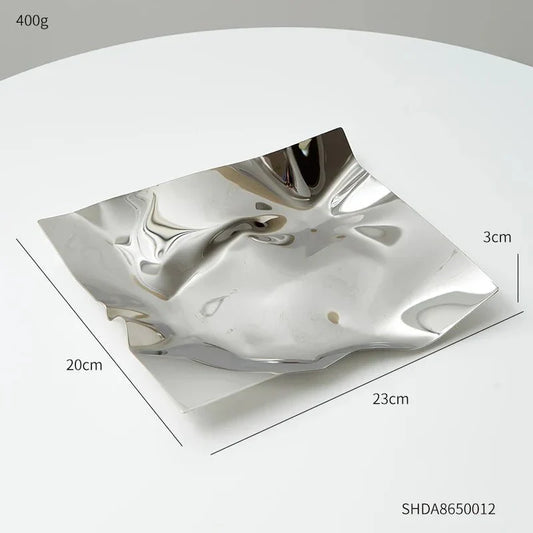 Carvallo – Modern Rostfritt Stål Förvaringsbricka med Lekfull Design