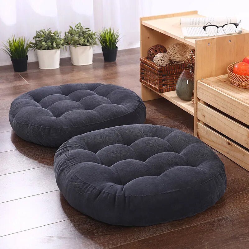 Japansk Futon Stil Golvkudde med Tjock PU Skum
