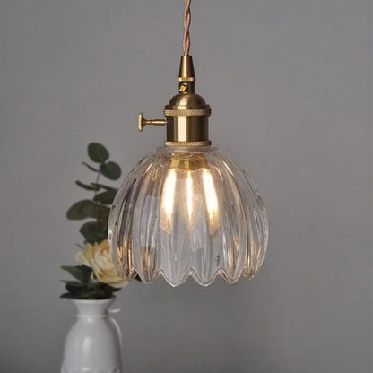 Japansk Retro glasblomma hänglampa – Elegans och harmoni i ditt hem