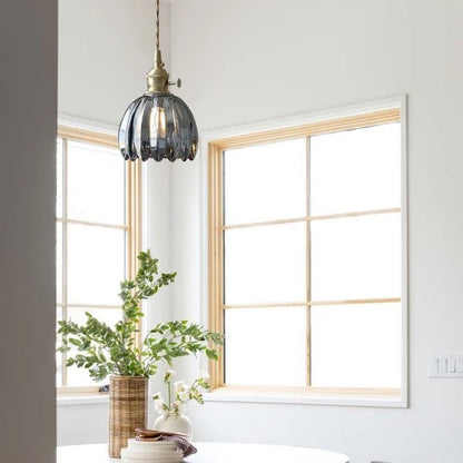 Japansk Retro glasblomma hänglampa – Elegans och harmoni i ditt hem