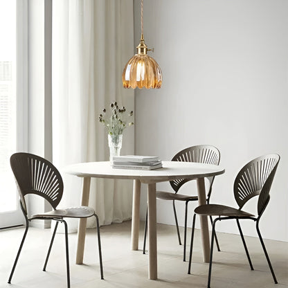 Taklampa med blomglas – Japansk design för mysiga rum