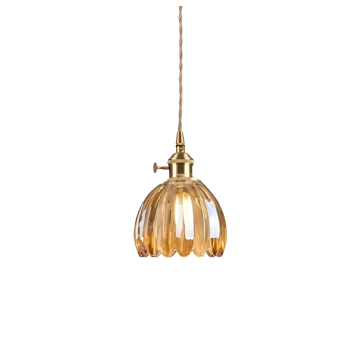 Taklampa med blomglas – Japansk design för mysiga rum