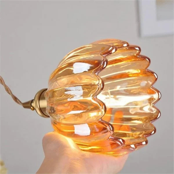Japansk Retro glasblomma hänglampa – Elegans och harmoni i ditt hem