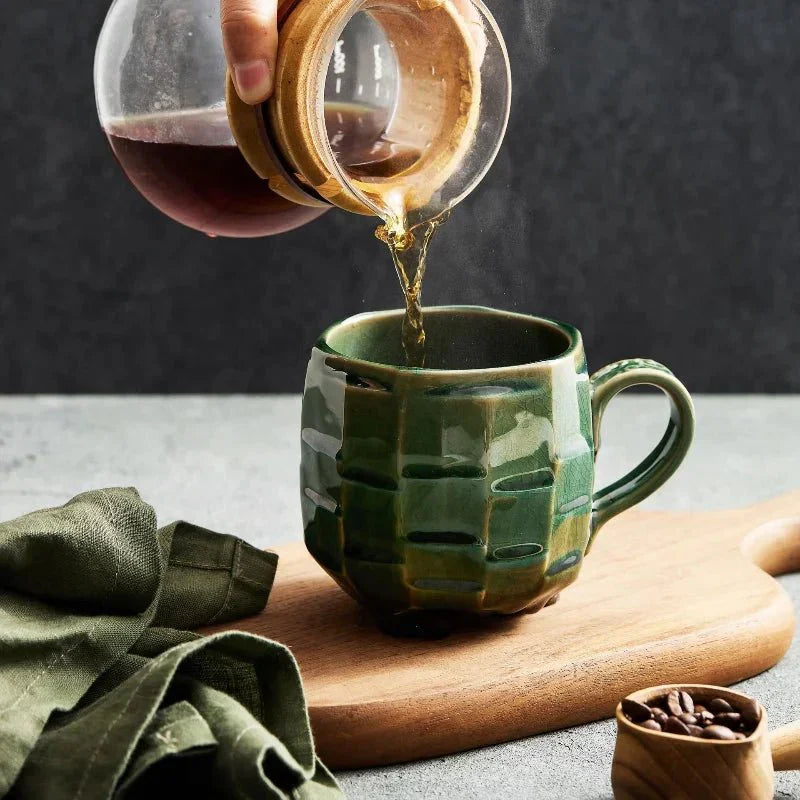 Carvallo – Vintage Keramikkopp med Japansk Design för Storslagna Morgnar