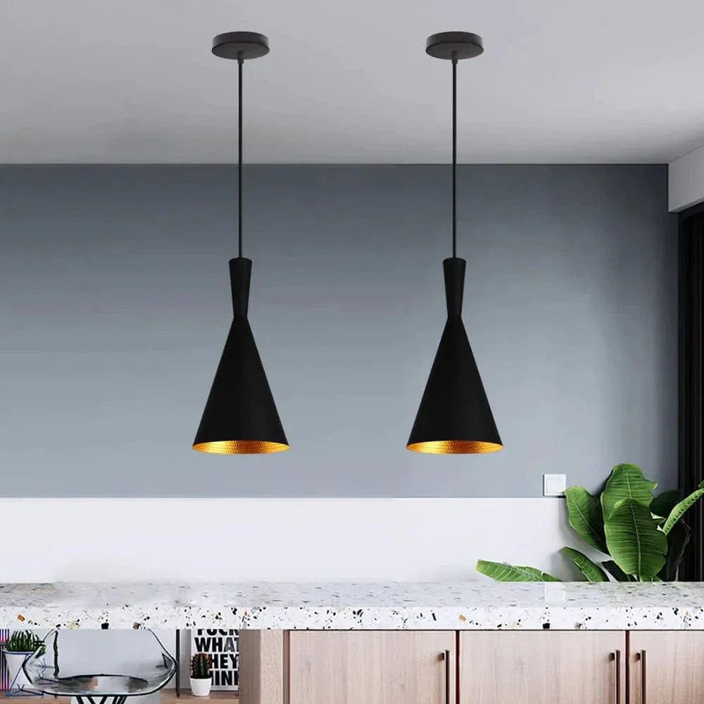 Industriell LED Hänglampa Svart
