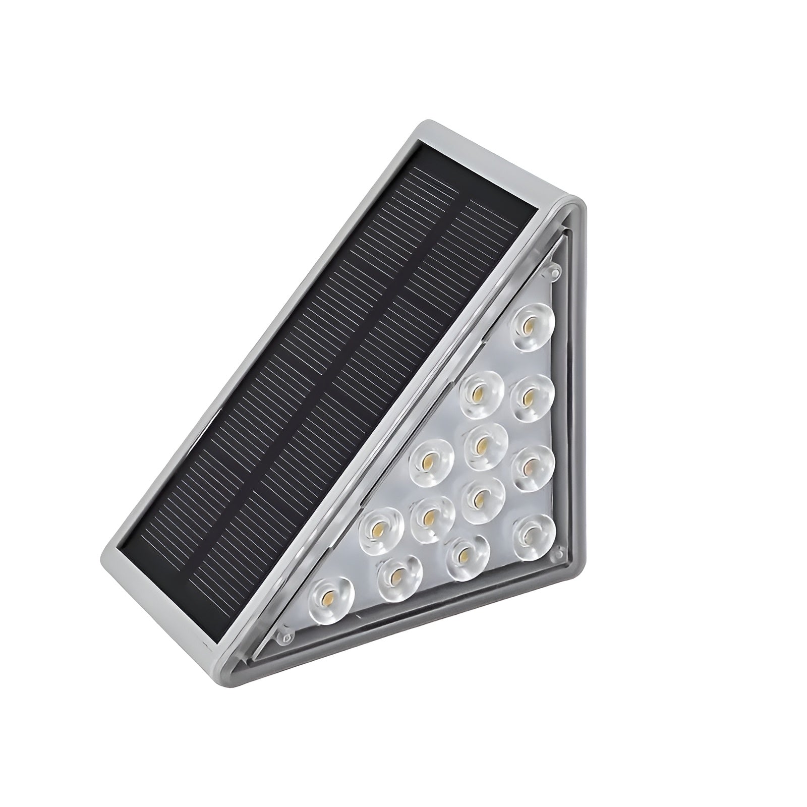 TriGlow Light - Triangulär Solenergi LED Stegbelysning för Utomhusbruk