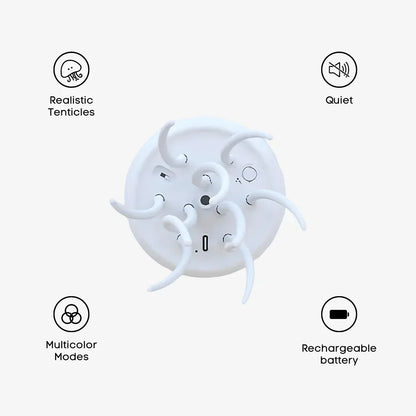 JellyBeat Aura | Färgskiftande LED-manetlampa med röreleffekt för stämningsfull belysning