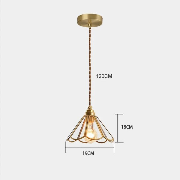 Klassisk Glasmålning Taklampa