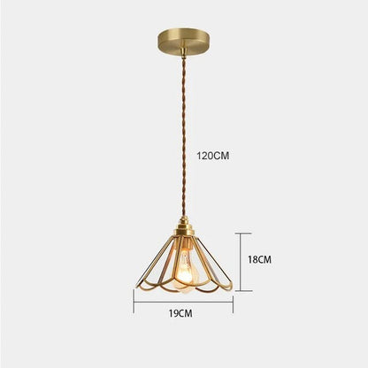 Klassisk Glasmålning Taklampa