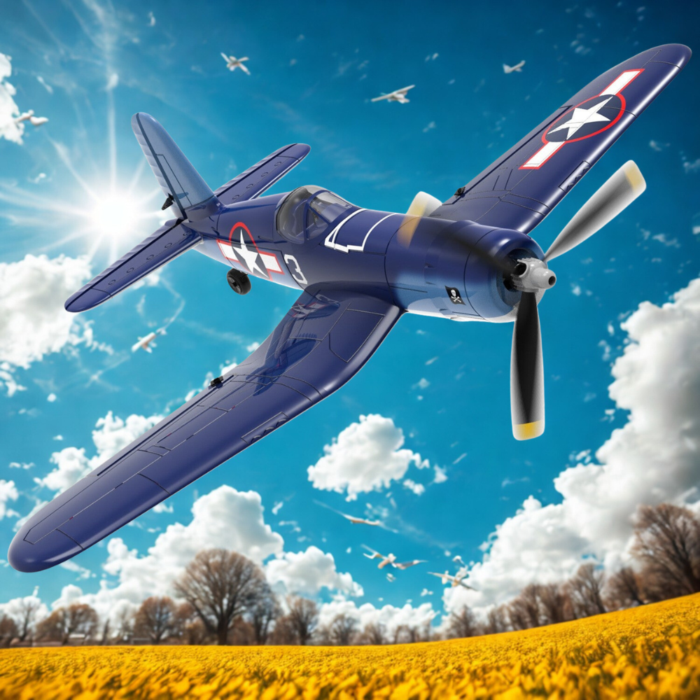 Fjärrstyrd flygplan med enkel aerobatic flygning