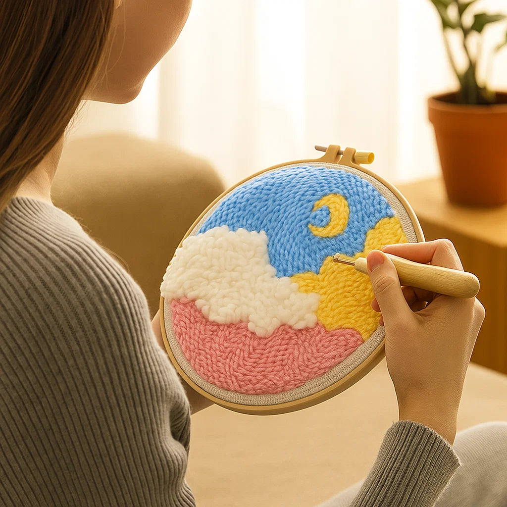 Avkopplande Stickset med olika designer