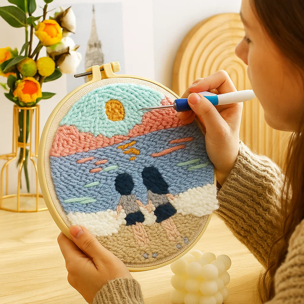 Avkopplande Stickset med olika designer