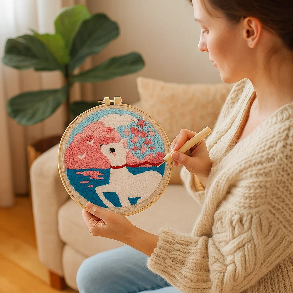 Avkopplande Stickset med olika designer