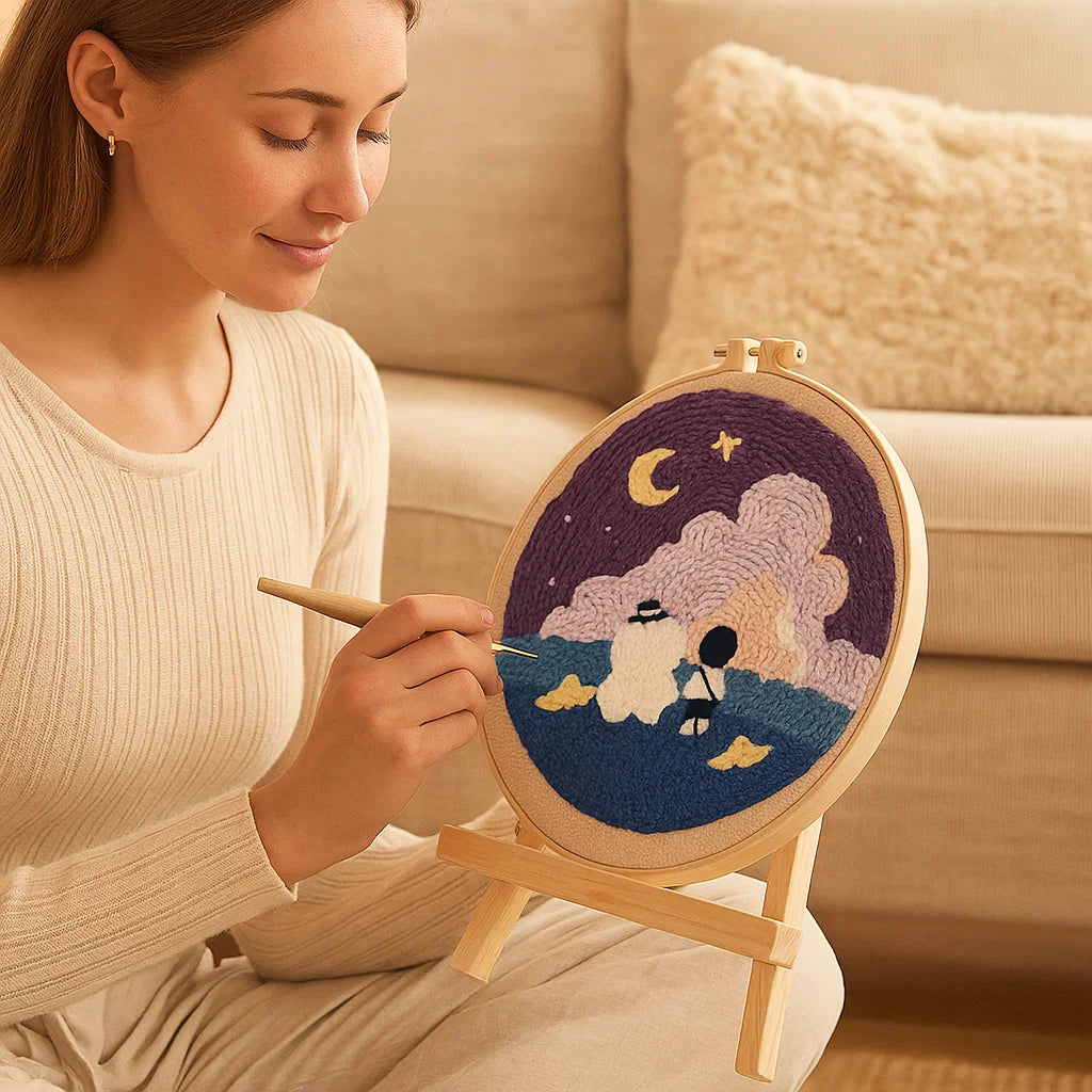 Avkopplande Stickset med olika designer