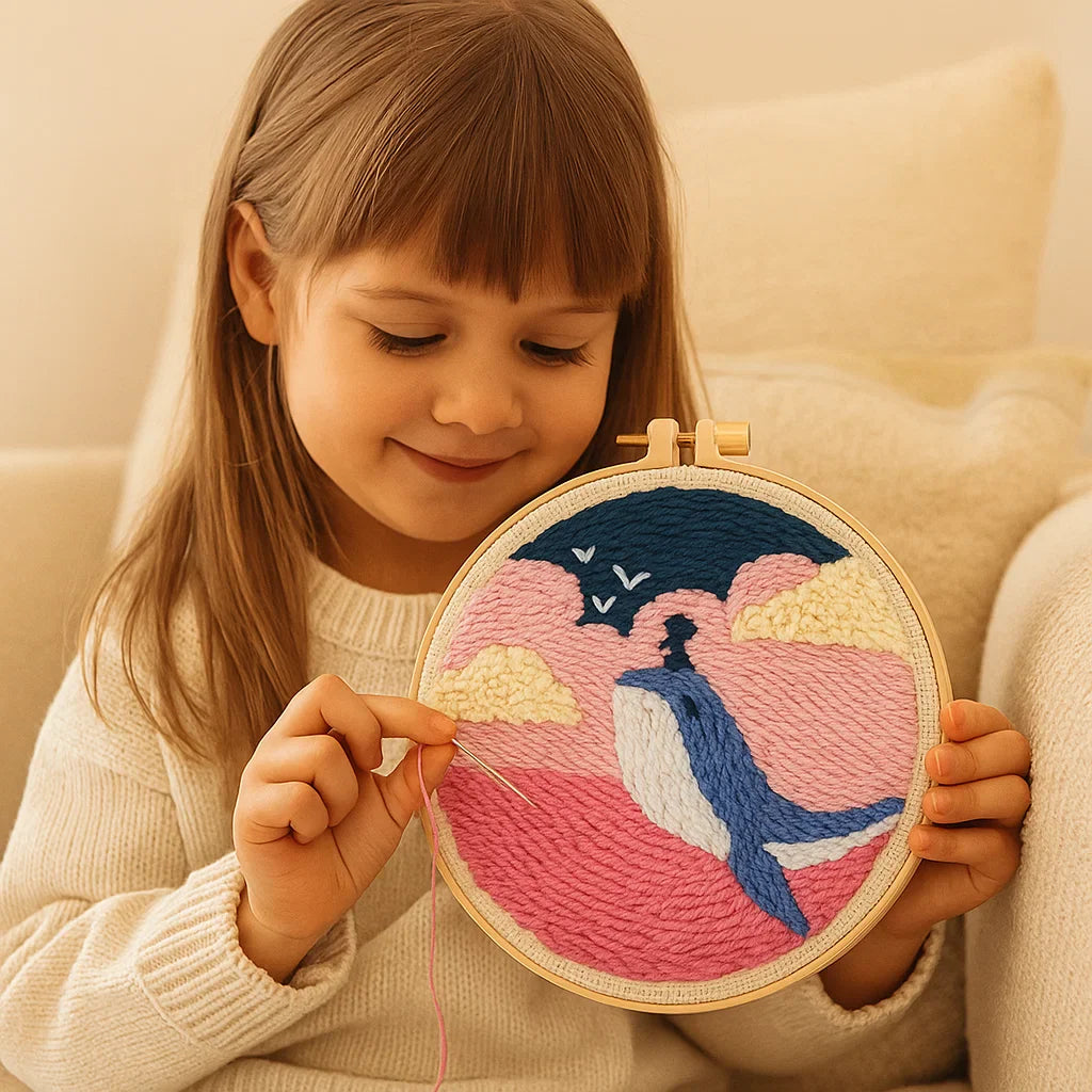 Avkopplande Stickset med olika designer