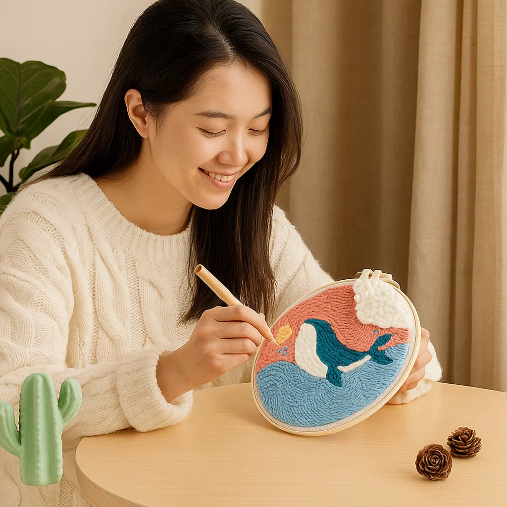 Avkopplande Stickset med olika designer