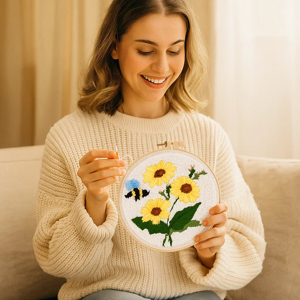 Avkopplande Stickset med olika designer