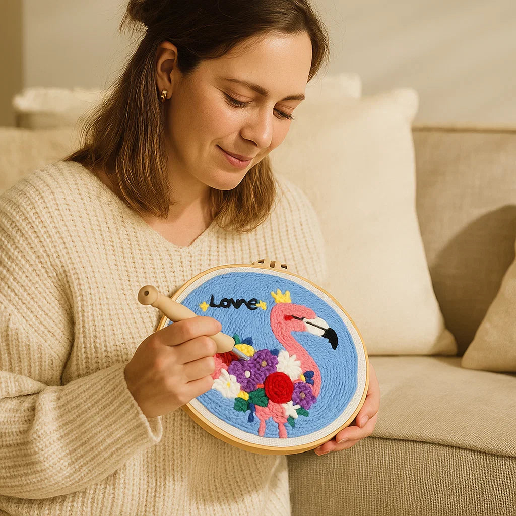 Avkopplande Stickset med olika designer