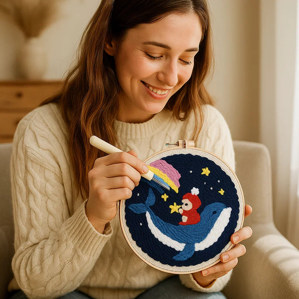 Avkopplande Stickset med olika designer