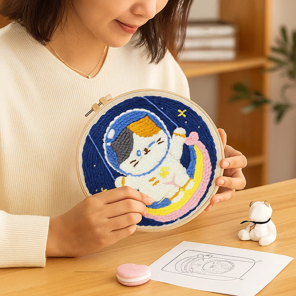 Avkopplande Stickset med olika designer