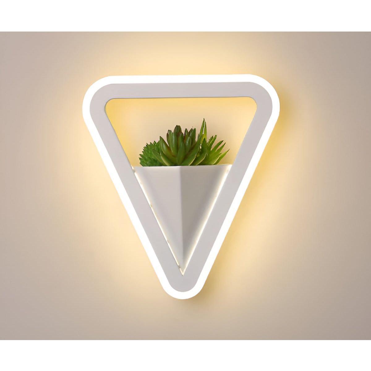 EcoChic Glow - Minimalistisk nordisk konst växtväggslampa för stilfulla glödande