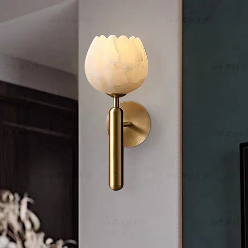 LuxeLicht - Romantisk Vägglampa med Marmorfinish