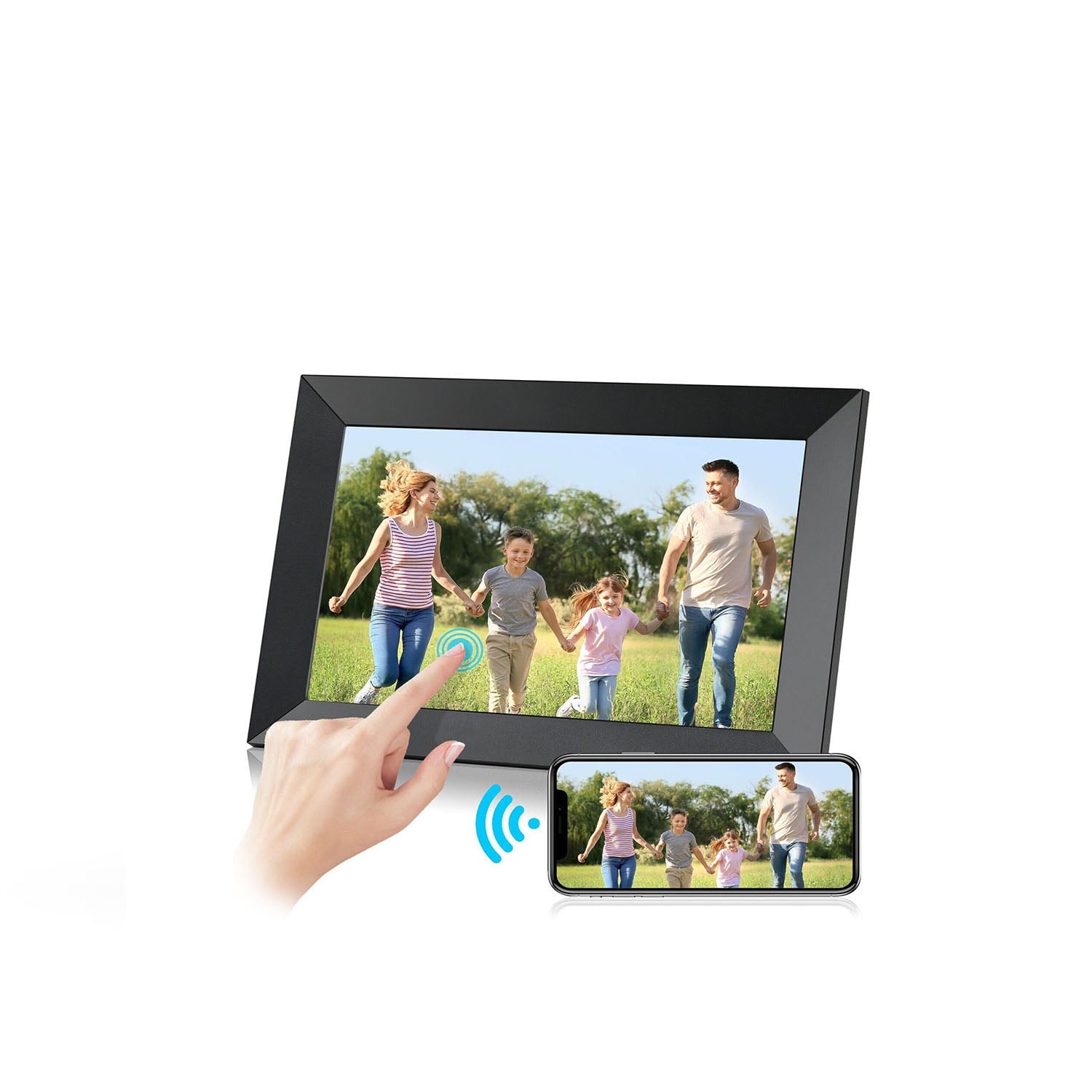 10,1 tum WiFi Digital Fotoram med 1080P HD Pekskärm