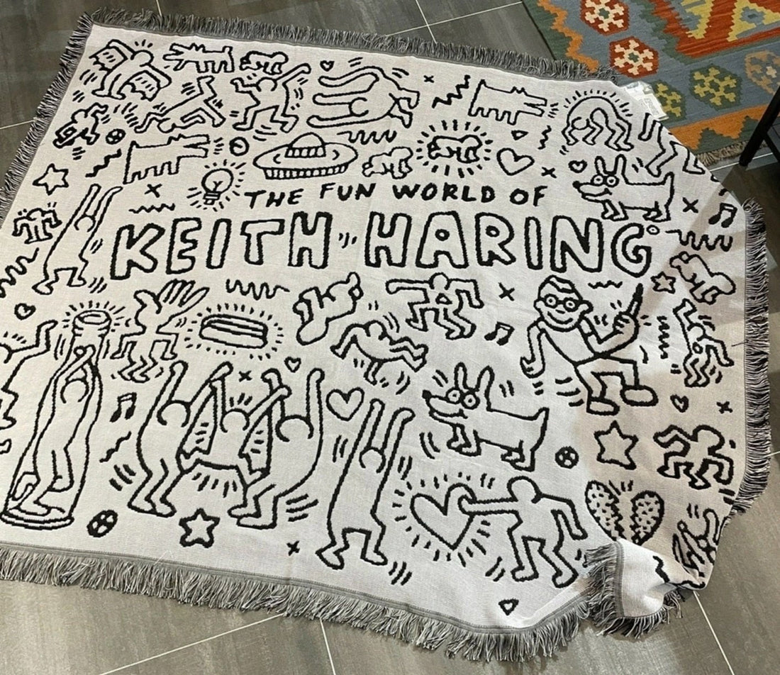 Keith Haring pusselfilt för mysig komfort