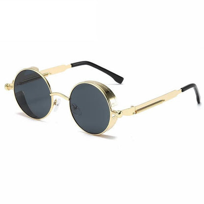 Kevin Shades - Runda vintage-solglasögon med UV400 ögonskydd
