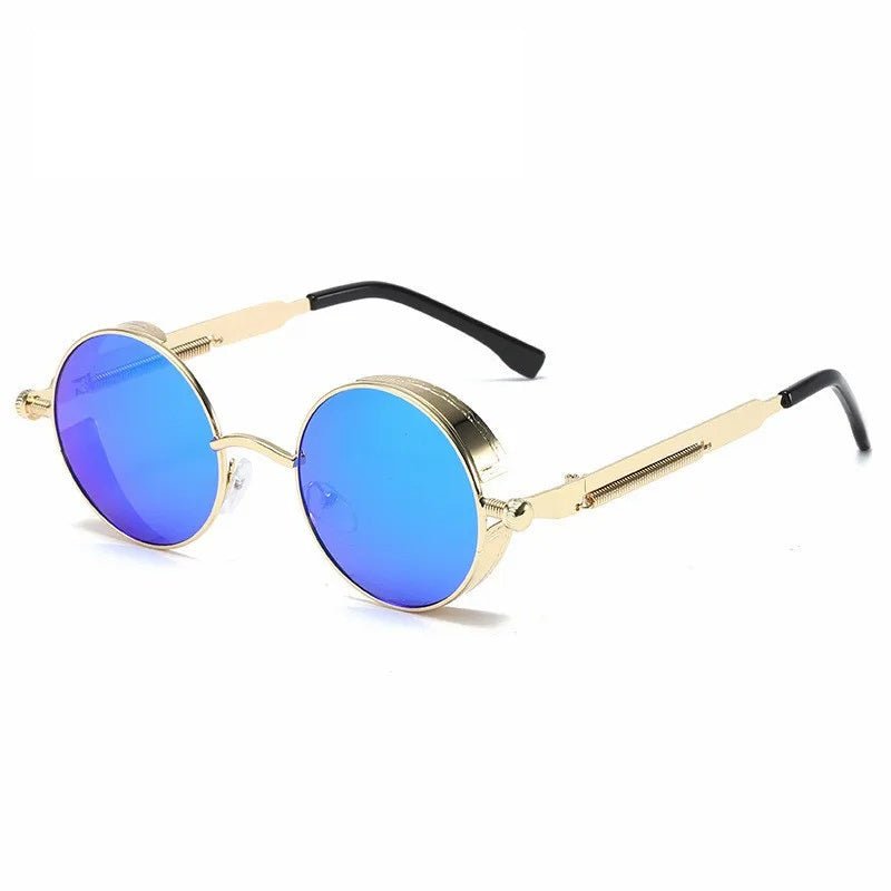 Kevin Shades - Runda vintage-solglasögon med UV400 ögonskydd