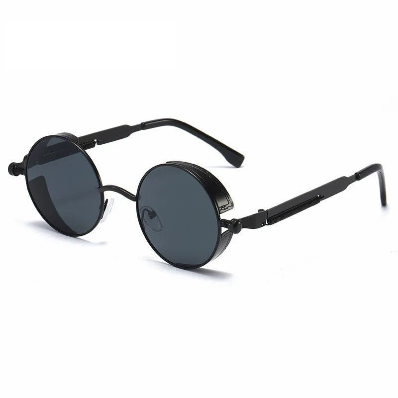 Kevin Shades - Runda vintage-solglasögon med UV400 ögonskydd