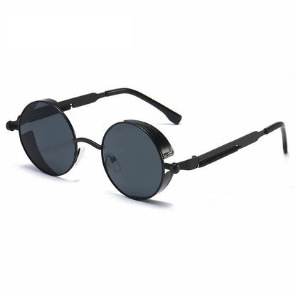Kevin Shades - Runda vintage-solglasögon med UV400 ögonskydd