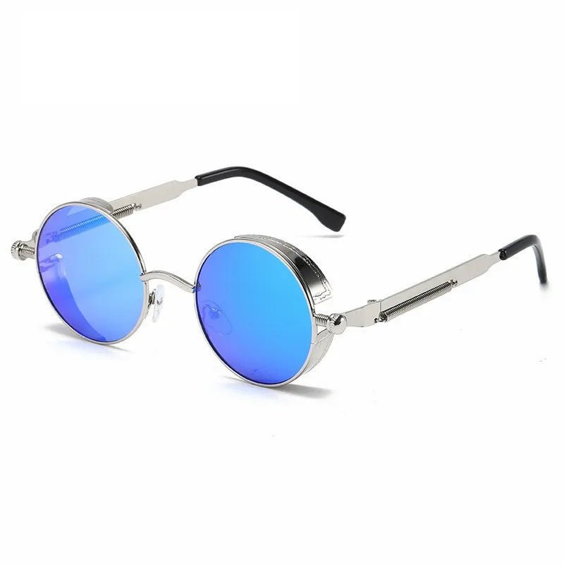 Kevin Shades - Runda vintage-solglasögon med UV400 ögonskydd
