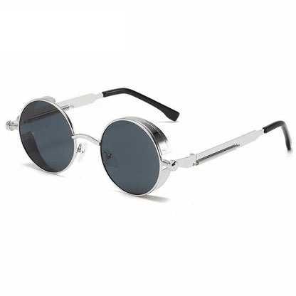 Kevin Shades - Runda vintage-solglasögon med UV400 ögonskydd