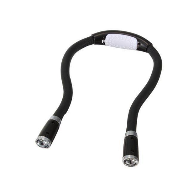 Flexibel handsfree stick- och virkningslampa – LED-halslampa för hantverk och läsning