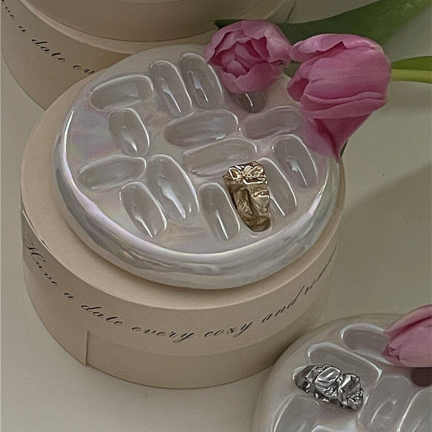 Handgjord Keramisk Dekorativ Mini Ringställsfat