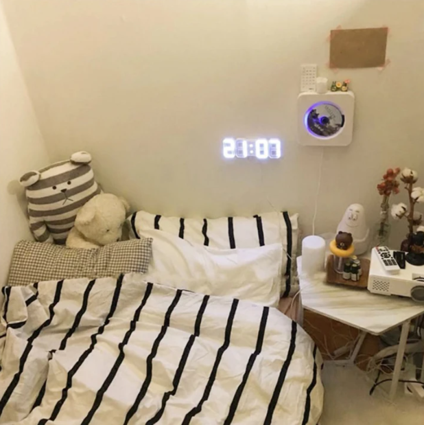 Smart 3D Digital Klocka – Modern Design för Din Nattduksbord